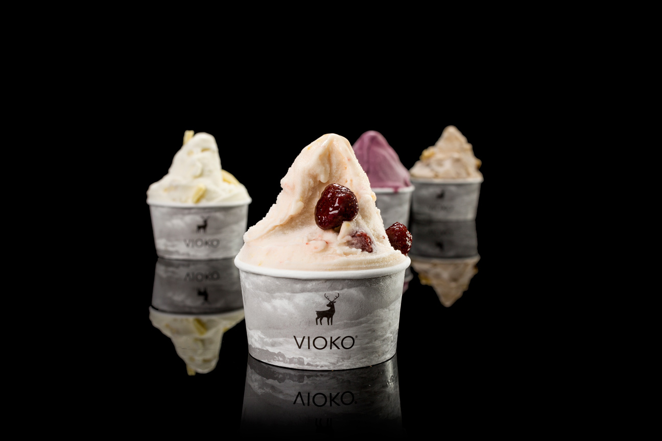 Diseño de marca y sistema de identidad visual para Vioko. Envases.
