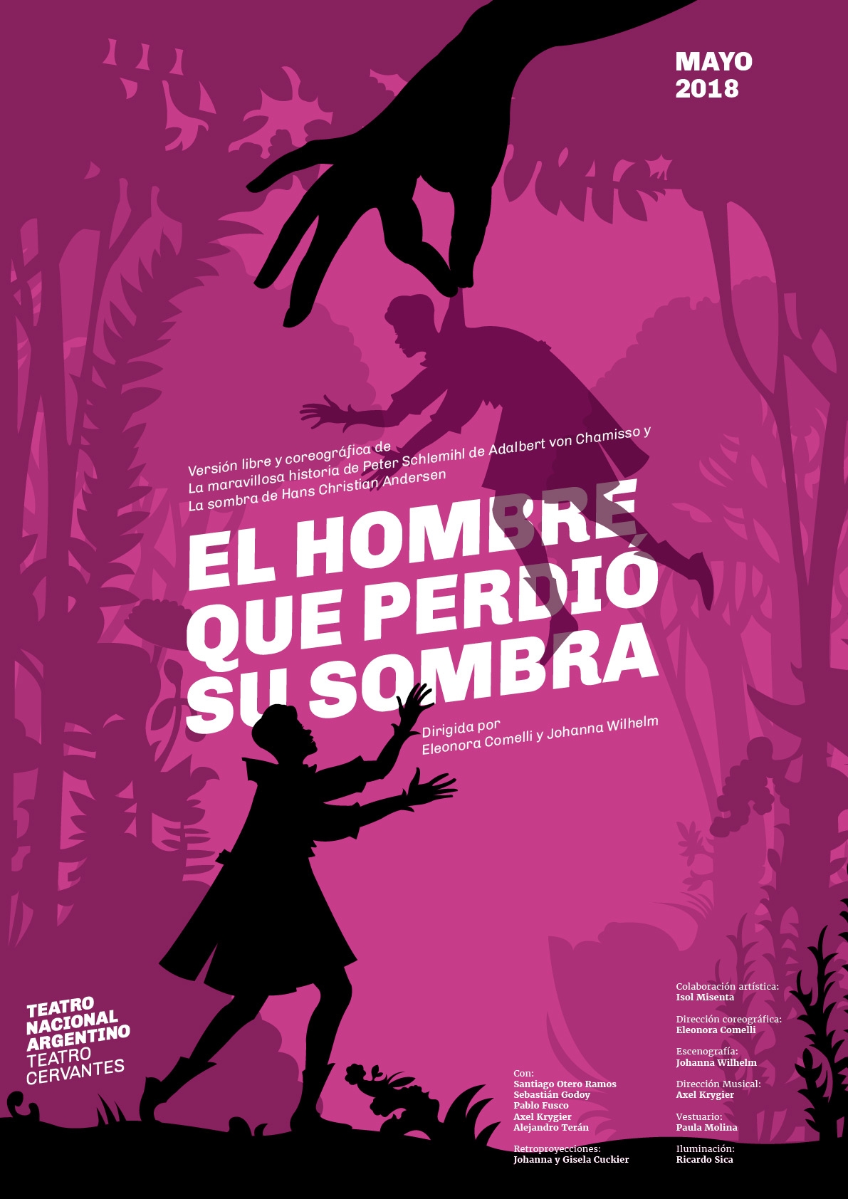 Diseño de afiches para el Teatro Nacional Argentino - Teatro Cervantes