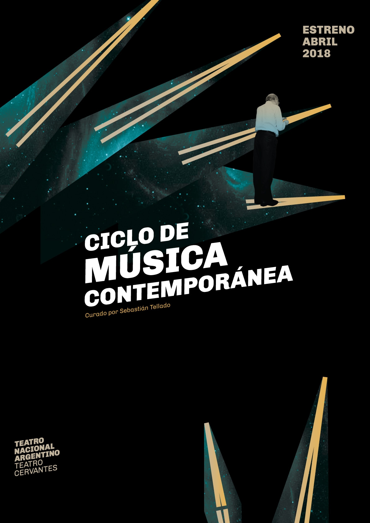 Diseño de afiches para el Teatro Nacional Argentino - Teatro Cervantes