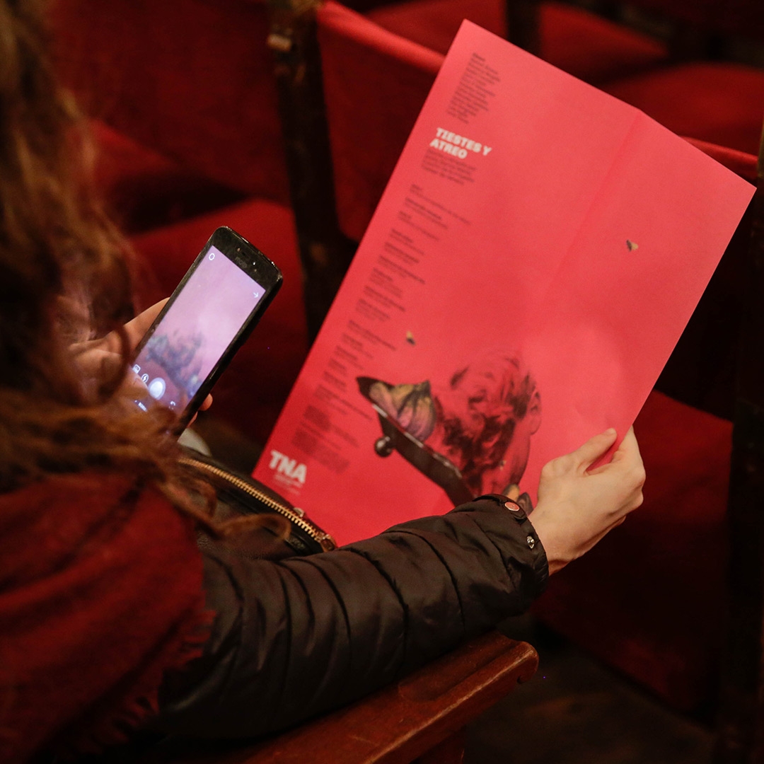 Diseño de afiches Teatro Nacional Argentino - Teatro Cervantes - Tiestes y Atreo