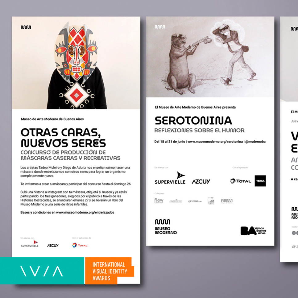The top prize of International Visual Identity of the Year goes to Gorricho Diseño for Buenos Aires Museum of Modern Art