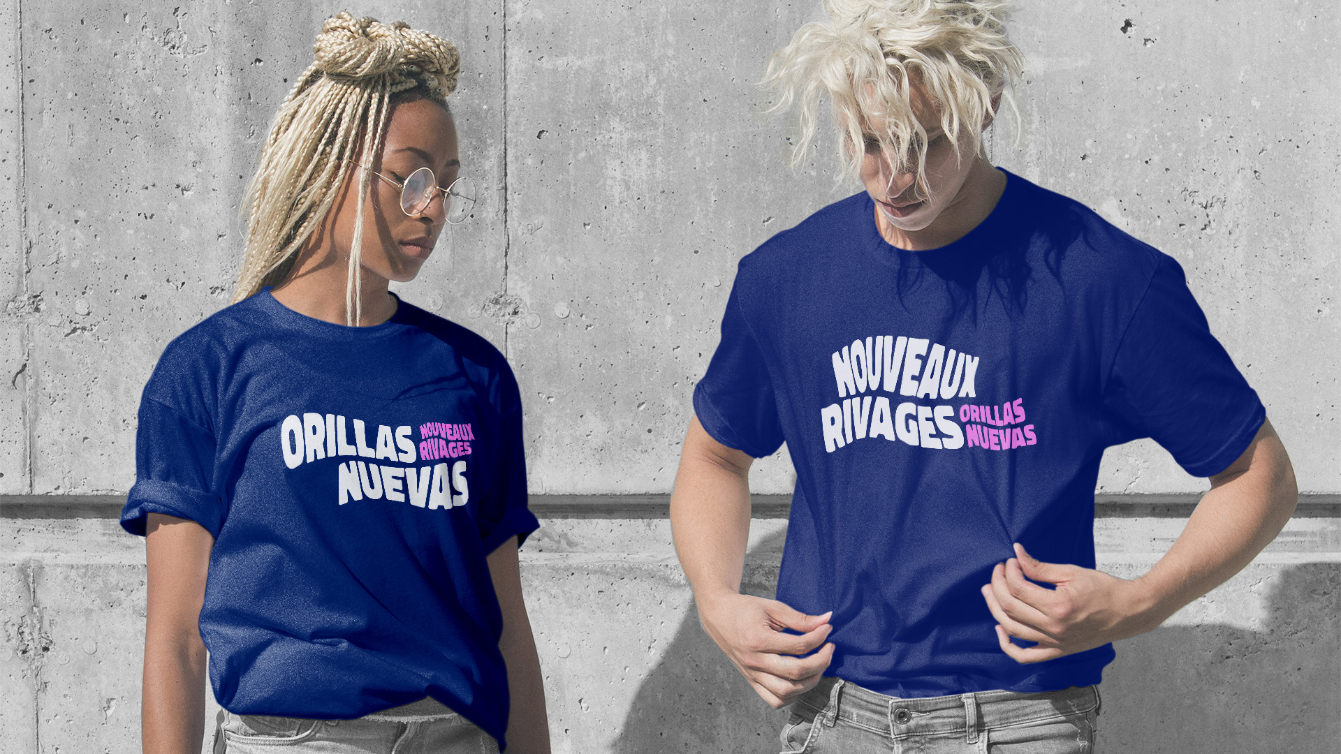 Diseño de identidad Orillas Nuevas ~ Nouveaux Rivages